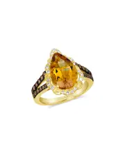 Le Vian Big Stone 14K 4.30 ct. tw. Diamond & Citrine Ring
