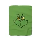 Grinchy Sherpa Fleece Blanket