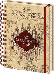 HARRY POTTER Writing Harry Potter Marauders Map A5 Spiral Notebook, (SR72325)