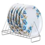 Melamine Round Blue flower Printed Full Plates Set of 6 Size 11 Inches