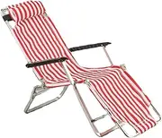 Ｓｉｍｈｏａ 1/6 Doll Deck Chair Craft Mini Chair Ornament Folding Chair BJD Doll Beach Chair for DIY Scenery Sand Table Micro Landscape, red
