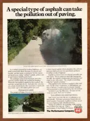 1978 Phillips 66 Vintage Print Ad/Poster 70s Retro Truck Asphalt Pollution Art