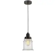 Innovations W Canton 2H Mini Pendant, OBZ Seedy/Bell/Zeb - 100OB-10BW-2H-OB-G184