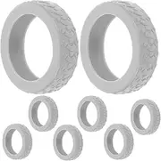 [Housoutil] Suitcase Wheel Protectors Luggage Wheel Covers Silicone Floor Protectors for Suitcase Easy to Install