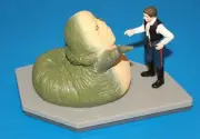 Star Wars HAN SOLO & JABBA THE HUTT pvc figure 1997 Applause