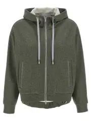 [Peserico] Peserico-Lurex Hoodie Felpe Verde-Donna 46IT