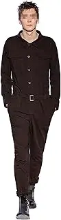 [Tealun] Fashion Men Jumpsuit One Piece Romper Joggers Long Sleeve Streetwear Casual Trousers Cargo Overalls Plus Size
