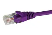 Datamaster W27 Cat6 Ethernet Purple Patch Cable RJ45 Network Connectors