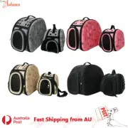 Folding Pet Carrier Bag Portable Breathable Soft Crate Cat Dog Travel EVA