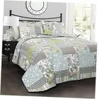 Roesser Quilt | Patchwork Floral Reversible Print Pattern Country Farmhouse