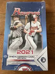 2021 Bowman Baseball Factory Sealed Hobby Box 1 Auto Per Box