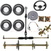 810mm Rear Axle Kit 19x7-8 Tire for 4 Wheeler Go Kart Buggy Golf Trike Golf Cart