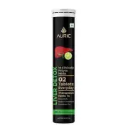 Auric Liver Detox Effervescent | Fizzy Water with 10 Ayurvedic Herbs 20 Tablets