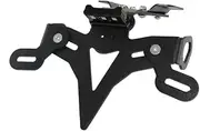 Motorbike For Yamaha YZF R7 2021 2022 2023 Tail Tidy Rear Fender Registration Bracket License Plate Holder Frame w/LED Light, black