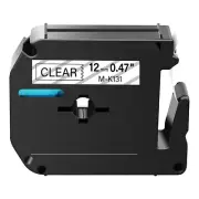 1PK M-K131 M131 Black on Clear Label Tape For Brother P-Touch PT-70/80/90 12mm
