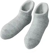 コジット Cogit Extra Thick, No Slippers Required, Extra Thick, Warm, Warm Socks, Home Socks, No Chill, Binchotan Home Socks, Light Gray