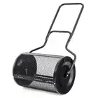 75L 68cm Garden Lawn Compost Soil Sand Fertilizer Push Spreader Roller Tool