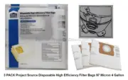 Project Source 4 Gallon Disposable High Efficiency Filter Bags (3) Micron 97