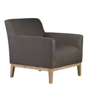 [Florabelle Living] Logan Armchair Chocolate Brown Fabric