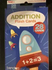 Addition Flash Cards - Pack of 28 Cards - Ages 4+ - Bendon