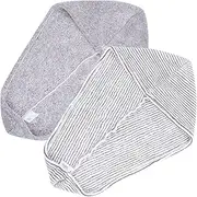 Mikinona 2pcs Super Absorbent Hair Towels Quick Dry Hair Wraps for Women Thickened Shower Caps for Home Gym Travel Soft Great Water Absorption Fits