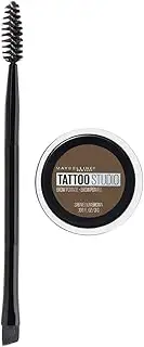 Maybelline TattooStudio Brow Pomade Long Lasting, Buildable, Eyebrow Makeup, Medium Brown, 1 Count