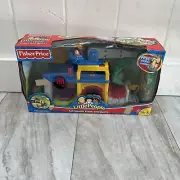 Fisher Price Little People Fun Sounds Crane And Quarry New With Video VTG 2002