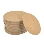 90mm(3.54") Round Coasters 1mm Thick Cork Cup Mat Self-Adhesive Pad 50pcs