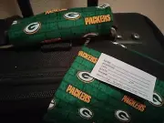 GREEN BAY PACKERS LUGGAGE ID HANDLE WRAP TAG NFC