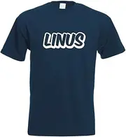 [Kiwistar] Linus First Name Boys T-Shirt Printed Design Print Gift Idea