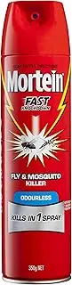 Mortein Fast Knockdown Insect Spray Odourless Fly & Mosquito Killer 350g
