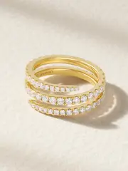 [Anita Ko] Anita Ko - Coil 18-karat Gold Diamond Ring - 6 1/2 6 1/2 Gold
