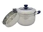 20cm Casserole with Vegetable Steamer,18/8 Stainless, Induction, Cookware, Pot