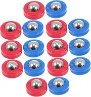 NULYLU Shuffleboard Table Accessories Kit 16pcs Mini Football Roll Bead Set Sliding Balls Toy
