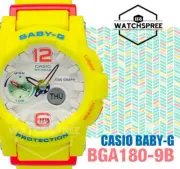 Casio Baby-G G-LIDE Series Yellow Resin Band BGA180-9B BGA-180-9B