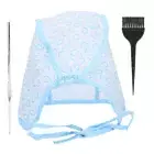 Hair Highlights Cap Set Reusable Highlight Cap With Hair Brushes Hook Needle EMB
