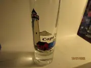 Vintage CAPE COD - Lighthouse Scene -red/white-4" SHOOTER SHOT GLASS - new