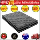 Giselle Bedding Wendell Pocket Spring Mattress 22cm Thick Queen New Design AUS
