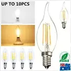 E14 4W 6W Dimmable LED Candle Filament Night Light Bulbs Edison Screw SES Lamps