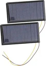 Vaguelly Portability Education: 2pcs Mini Solar Panel 5v Output for DIY Car Experiments