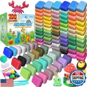 ESSENSON Air Dry Clay 100 Colors, Modeling Clay for Kids, DIY Molding Magic C