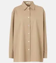 [The Row] The Row Tansy cotton and cashmere shirt AU 12 beige