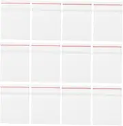 KOMBIUDA 100Pcs Mini Clear Storage Pouches Sealing Bags for Dollhouse Accessories for Miniature Items Travel and Stall Compact Design