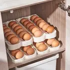 Storage Container Self-scrolling Egg Holder Capacity Egg for Refrigerator
