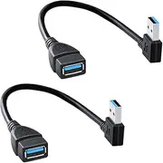 USB 3.0 Male Adapter Cable 90 Degree Left/Right/Up/Down Angled Angle USB Cable Left and Right