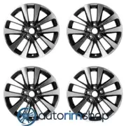 New 17" Replacement Set for Nissan Altima 2016 2017 2018 Machined with Black (for: Nissan)