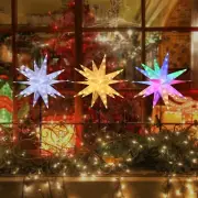 23 in Moravian Star Light Christmas Tree Topper 90 LED Christmas Star Remote ...