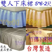 在飛比找Yahoo!奇摩拍賣優惠-=YvH=Bedskirt MIT TC灰色.米卡其色 5x