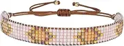[KELITCH] Seed Beads Strand Bracelets Leopard Pattern Wrap Bracelets Women's Miyuki Bracelets Charm Bangles