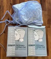 5 Vintage CONAIR Hair Frosting/Tipping Caps~Model 200~Taiwan~NOS~No Needle~READ